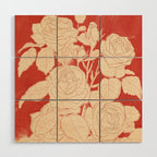 White Roses  Wood Wall Art Gallery Image 1