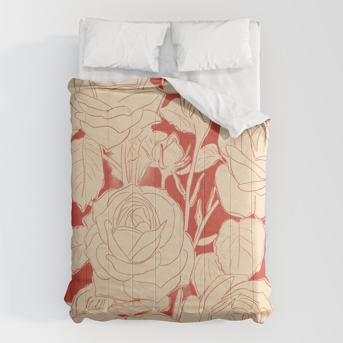 White Roses  Comforter Gallery Image 1