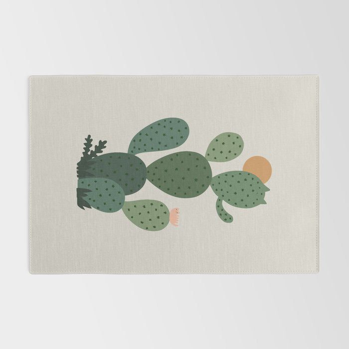 Cat Plants: Cat-tus Rug Gallery Image 2