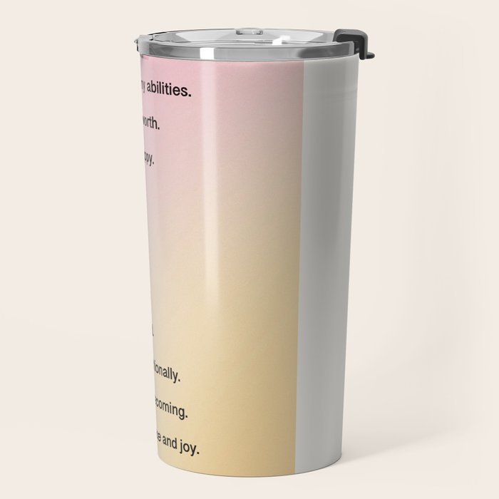 Affirmations | Self Love Travel Mug Gallery Image 2