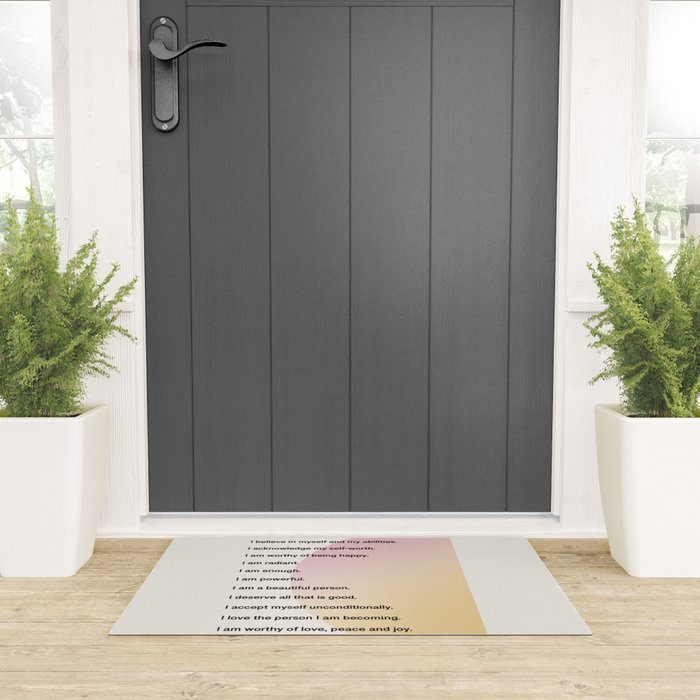 Affirmations | Self Love Welcome Mat Gallery Image 3