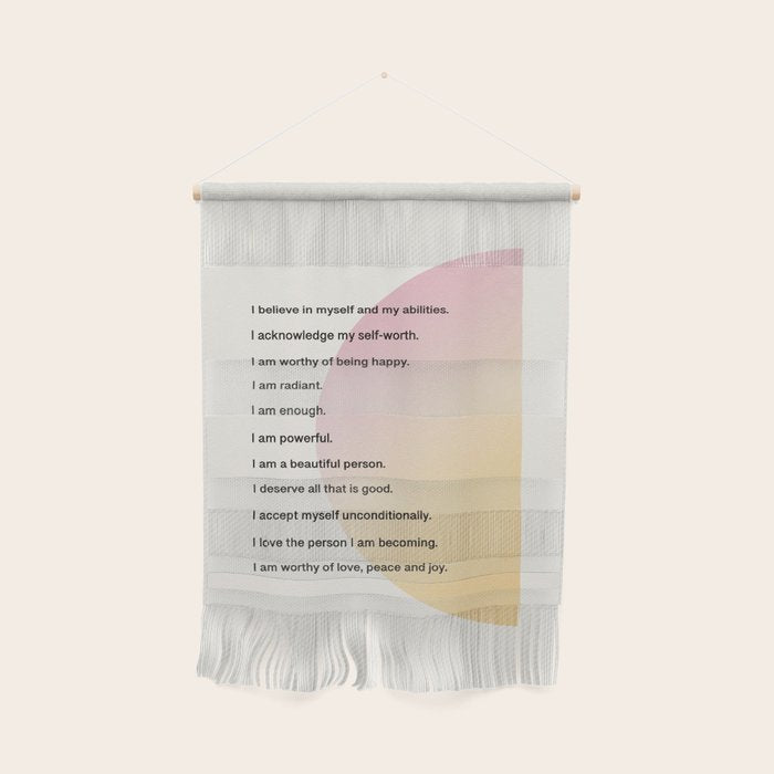 Affirmations | Self Love Wall Hanging Gallery Image 1