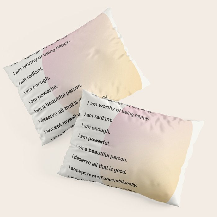 Affirmations | Self Love Pillow Sham Gallery Image 3