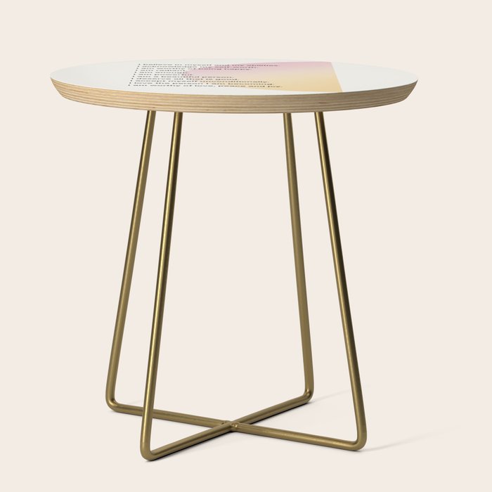 Affirmations | Self Love Side Table Gallery Image 1