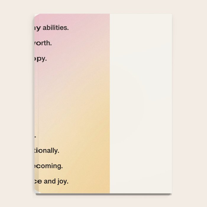 Affirmations | Self Love Notebook Gallery Image 4