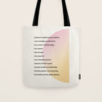 Affirmations | Self Love Tote Bag Gallery Image 1