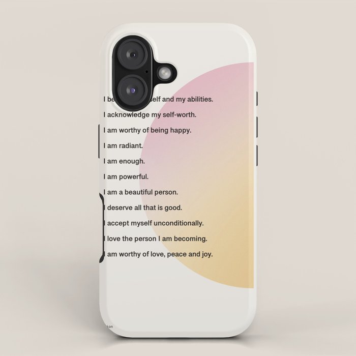 Affirmations | Self Love iPhone Case Gallery Image 1