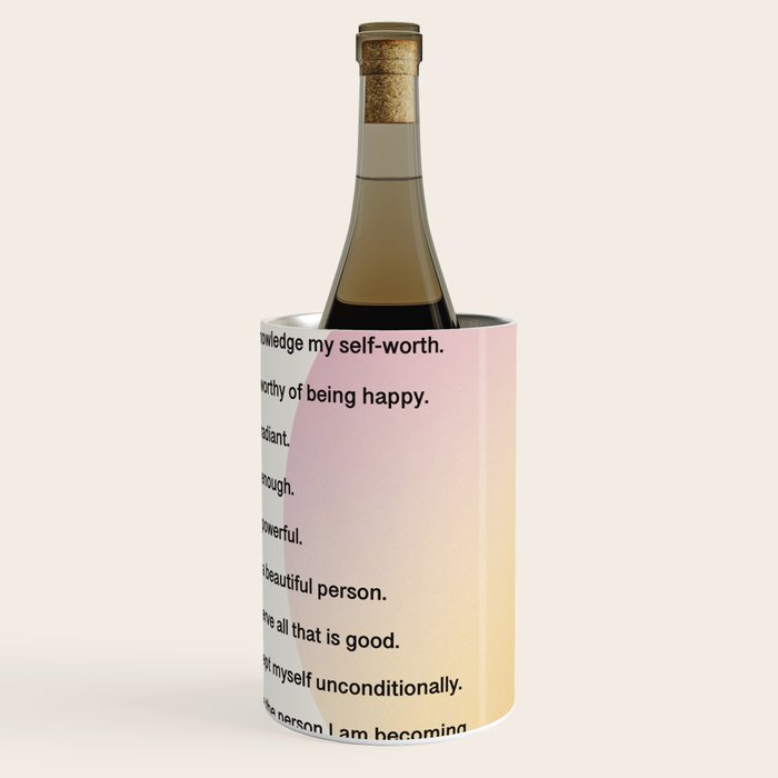 Affirmations | Self Love Wine Chiller Gallery Image 1
