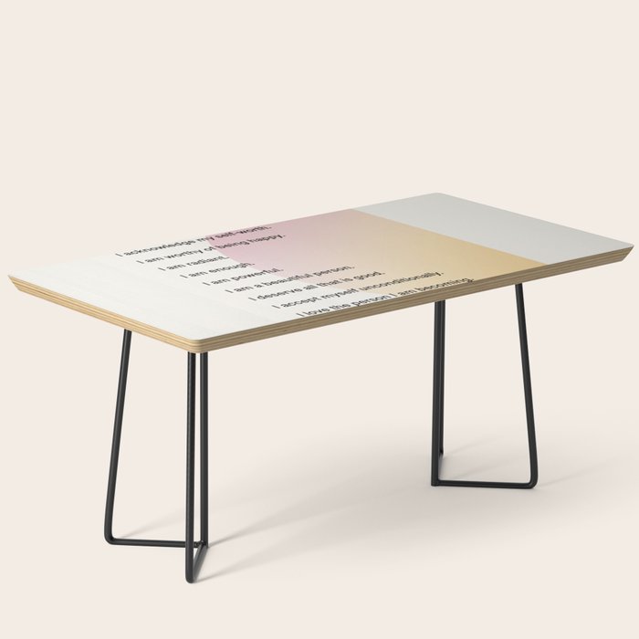 Affirmations | Self Love Coffee Table Gallery Image 1
