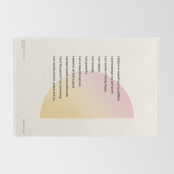 Affirmations | Self Love Rug Gallery Image 2