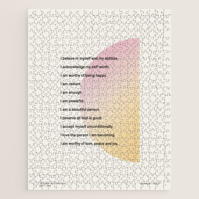 Affirmations | Self Love Jigsaw Puzzle Gallery Image 1
