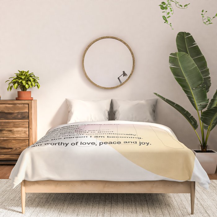 Affirmations | Self Love Comforter Gallery Image 3