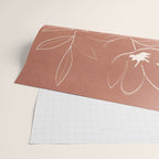 Little Flower Outline on Clay 01 Wrapping Paper Gallery Image 2