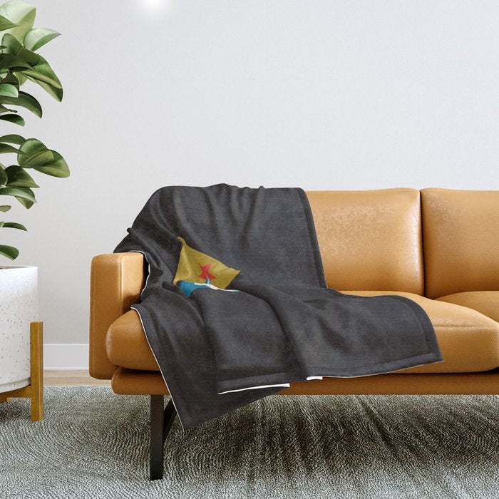 ZODIAC AQUARIUS Throw Blanket Gallery Image 1
