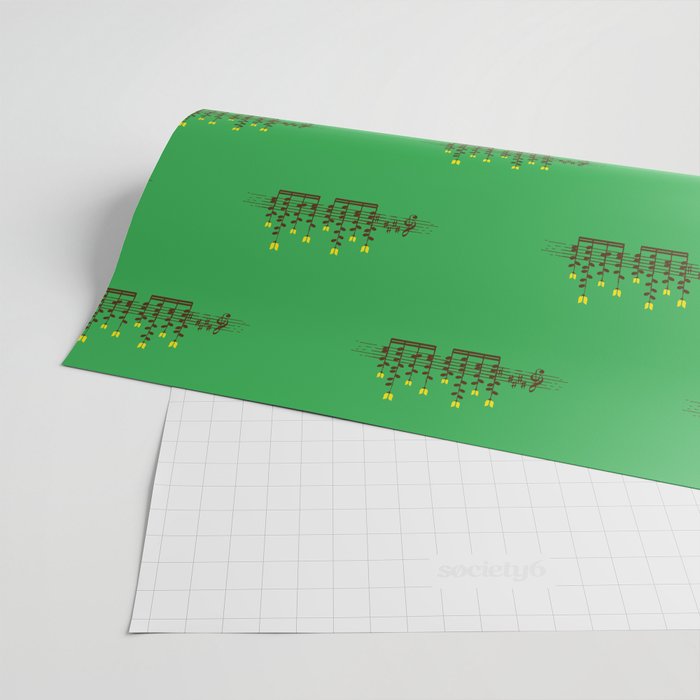 Music notes garden Wrapping Paper Gallery Image 2