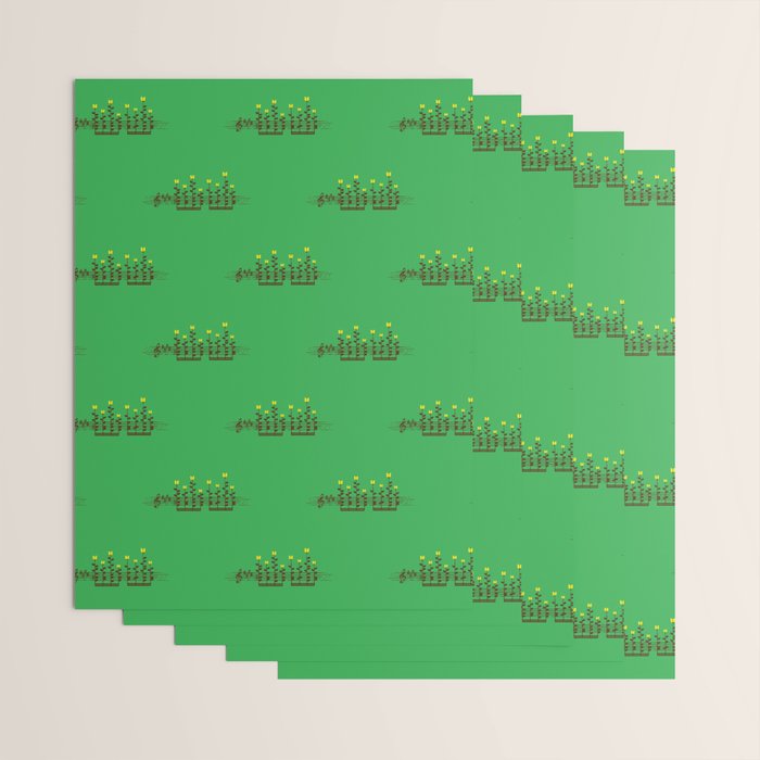 Music notes garden Wrapping Paper Gallery Image 3