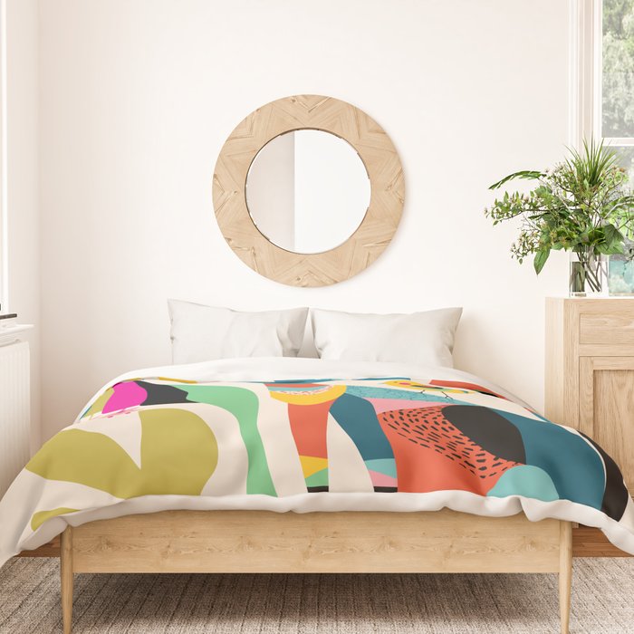 Mid Century Fox Duvet Cover Gallery Image 3