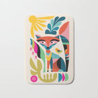 Mid Century Fox Bath Mat Gallery Image 1