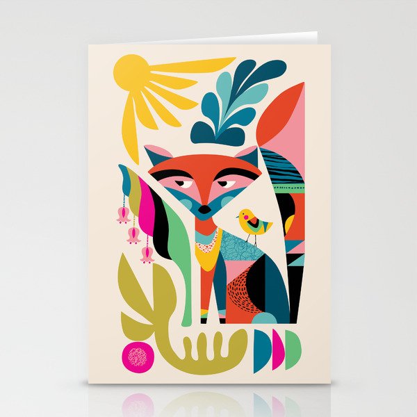 Mid Century Fox Stationery Card Gallery Image 2