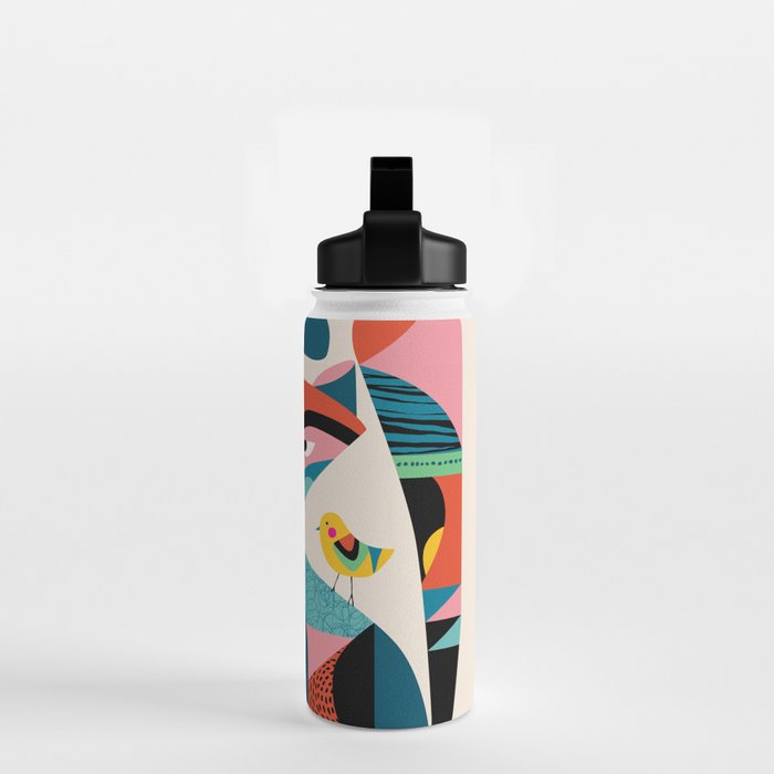 Mid Century Fox Water Bottle Gallery Image 2