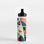 Mid Century Fox Water Bottle Gallery Image 2