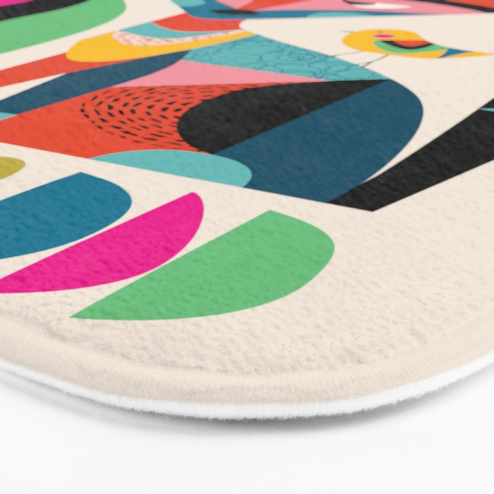Mid Century Fox Bath Mat Gallery Image 3