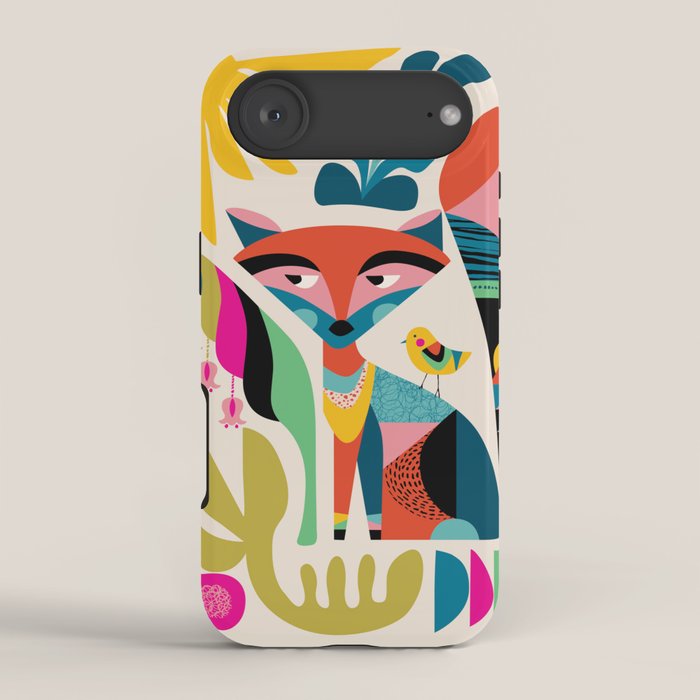 Mid Century Fox iPhone Case Gallery Image 2