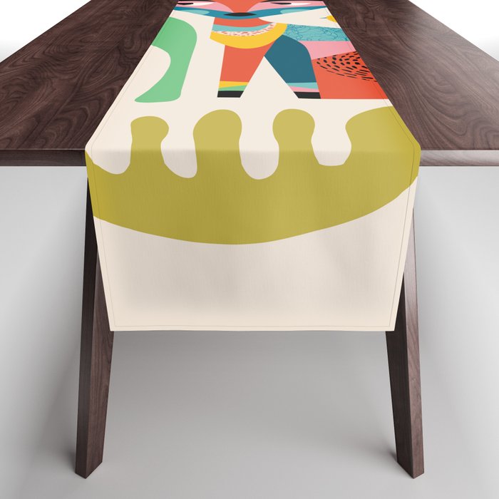 Mid Century Fox Table Runner Gallery Image 1