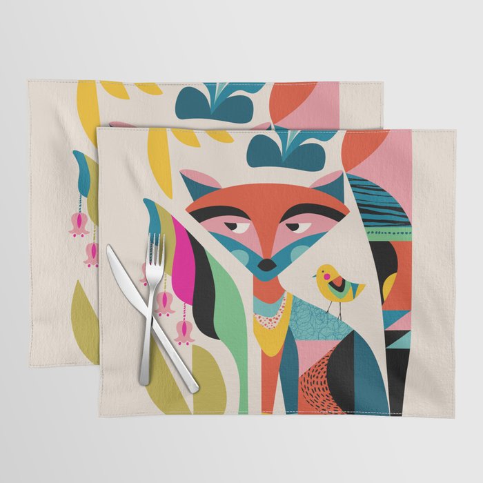 Mid Century Fox Placemat Gallery Image 1