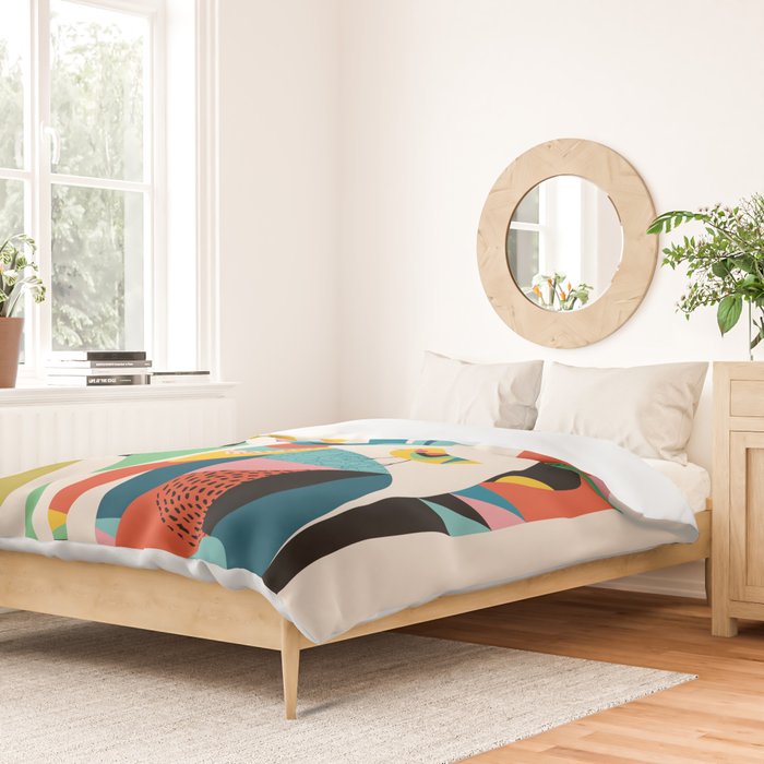 Mid Century Fox Duvet Cover Gallery Image 2