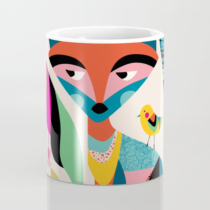 Mid Century Fox Coffee Mug Gallery Image 4