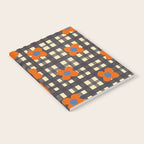 Black and red check and flowers Notebook Gallery Image 2