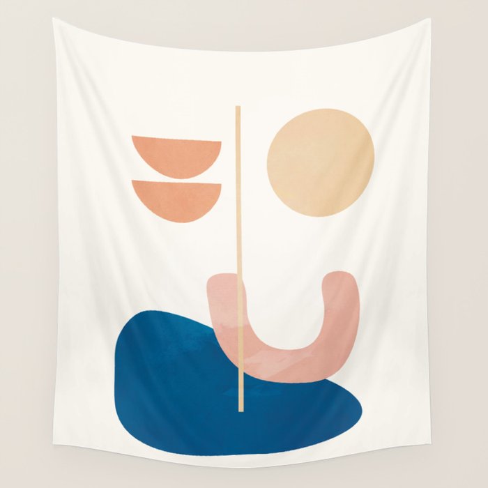 Set Line Flow 03 Wall Tapestry Gallery Image 1