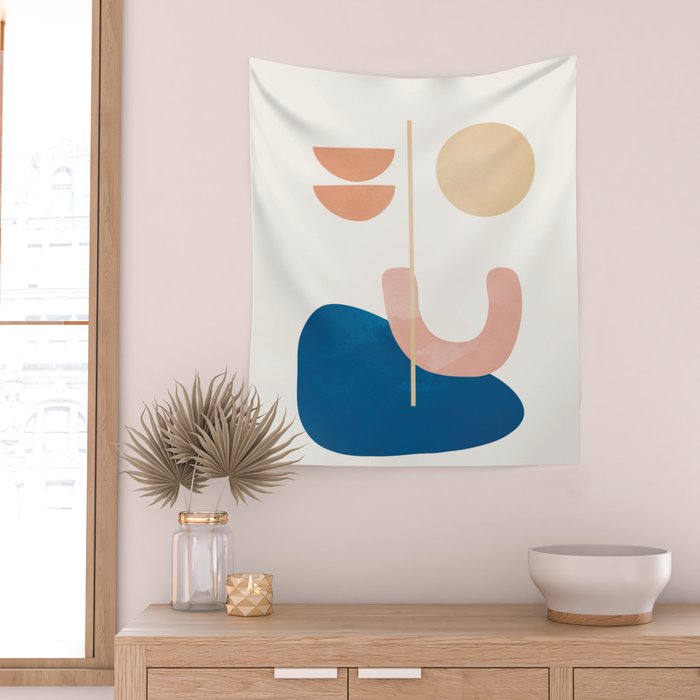 Set Line Flow 03 Wall Tapestry Gallery Image 2