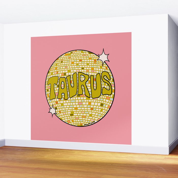 Taurus Disco Ball Wall Mural Gallery Image 2