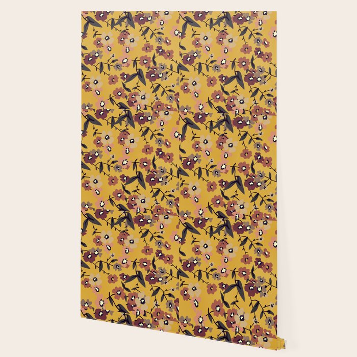  Warm Floral Pattern Wallpaper Gallery Image 2