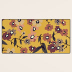  Warm Floral Pattern Desk Mat Gallery Image 3