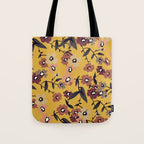  Warm Floral Pattern Tote Bag Gallery Image 1