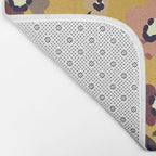  Warm Floral Pattern Bath Mat Gallery Image 2