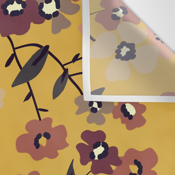  Warm Floral Pattern Wall Tapestry Gallery Image 3