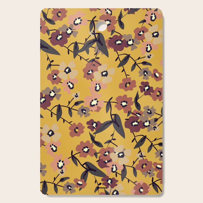  Warm Floral Pattern Cutting Board Gallery Image 1