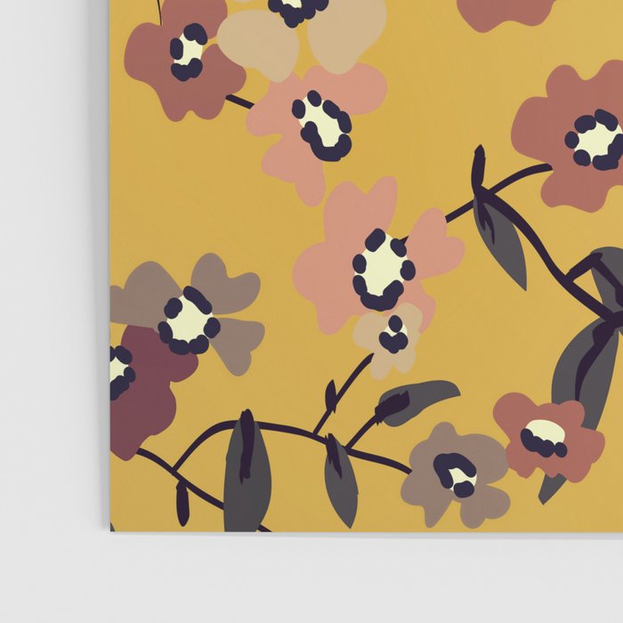  Warm Floral Pattern Poster Gallery Image 3