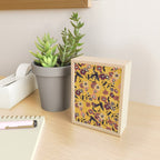  Warm Floral Pattern Mini Art Print Gallery Image 2