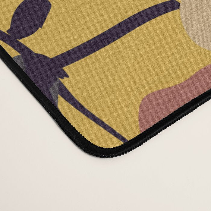  Warm Floral Pattern Desk Mat Gallery Image 4