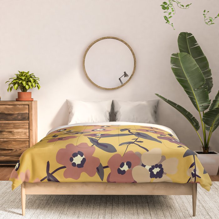  Warm Floral Pattern Comforter Gallery Image 3