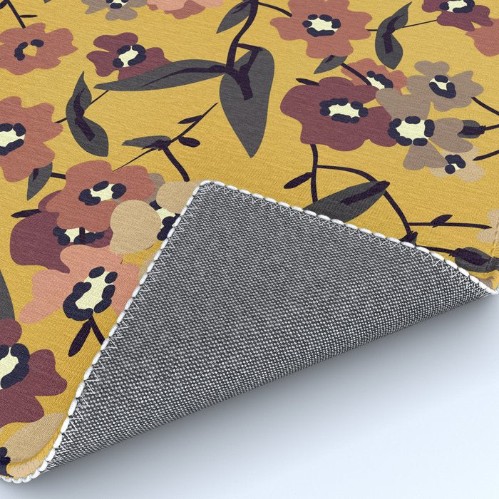  Warm Floral Pattern Rug Gallery Image 4