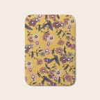  Warm Floral Pattern Bath Mat Gallery Image 1