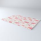 Flamingo Floral Pattern! Rug Gallery Image 3