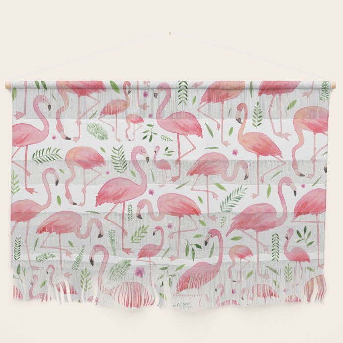 Flamingo Floral Pattern! Wall Hanging Gallery Image 1