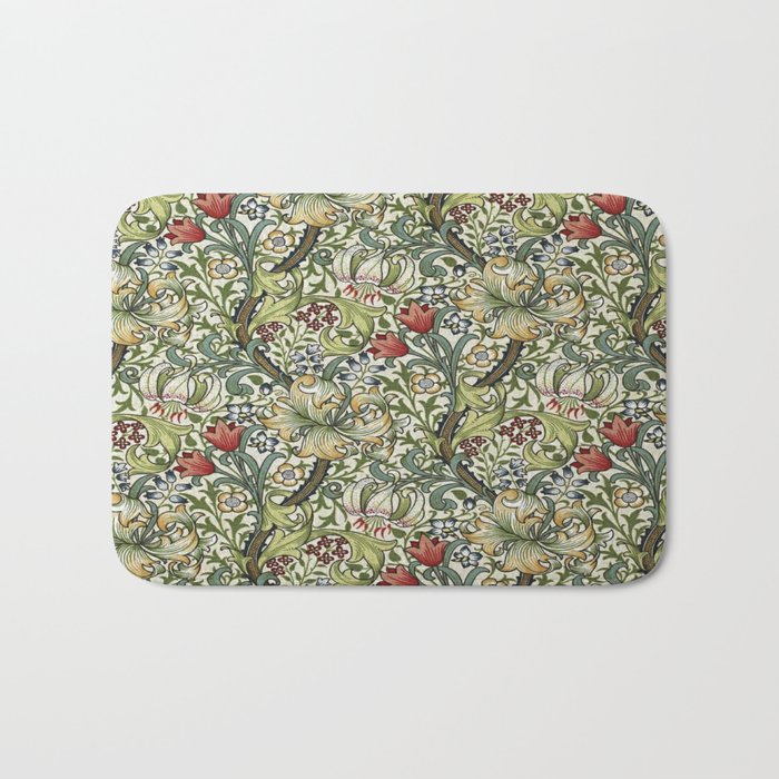 William Morris honeysucklea, Morris floral , No.4, Bath Mat Gallery Image 1